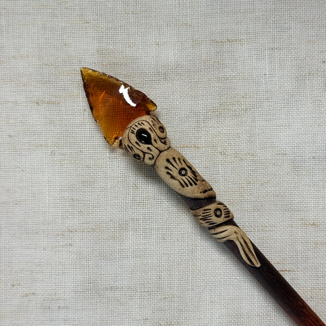 Mahogany Wooden Hair Stick