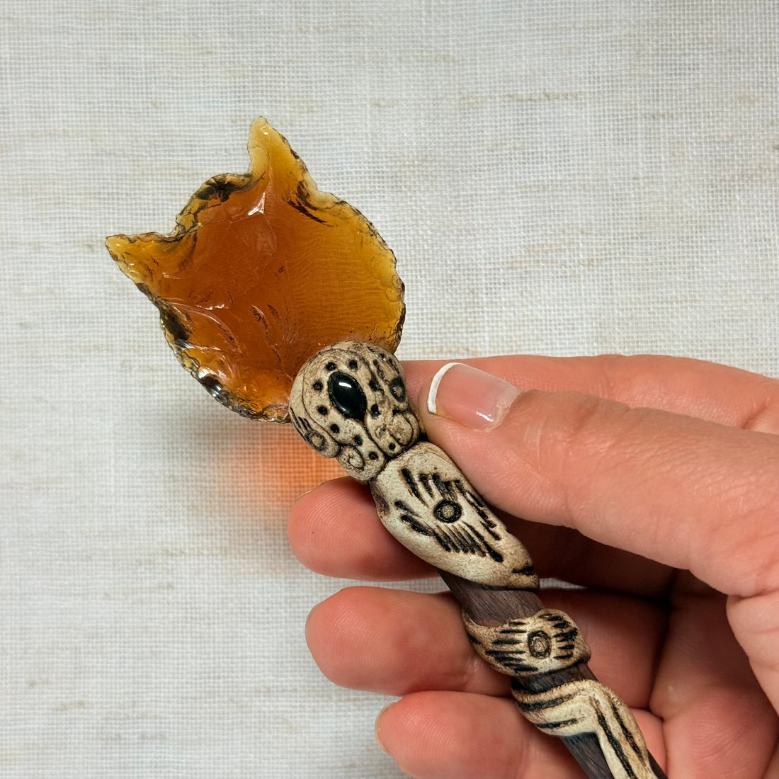 Mahogany Wooden Hair Stick