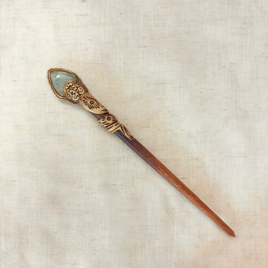 Aventurine New Wooden Hair Stick