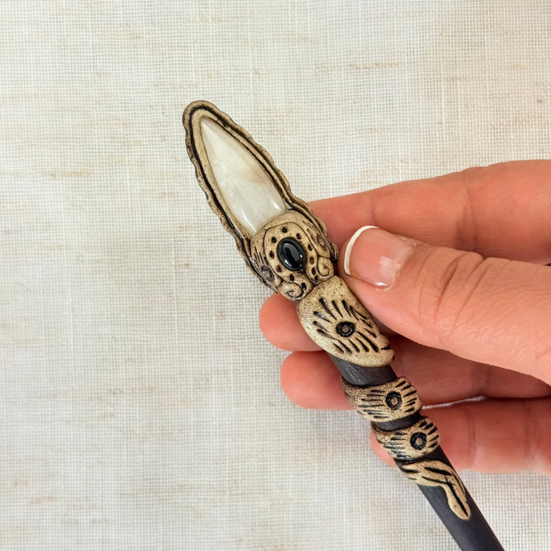 White Opalite Hair Stick