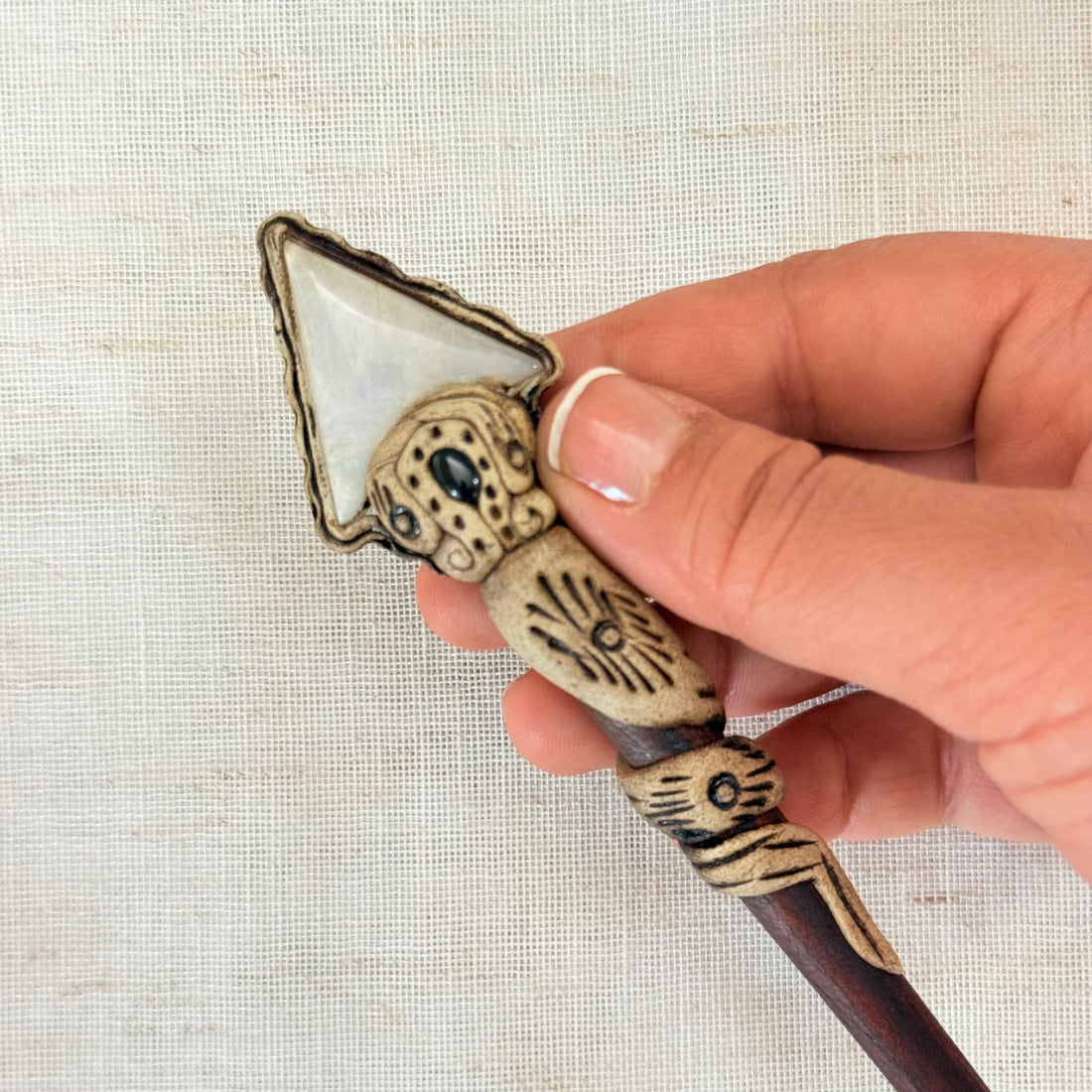White Opalite Hair Stick