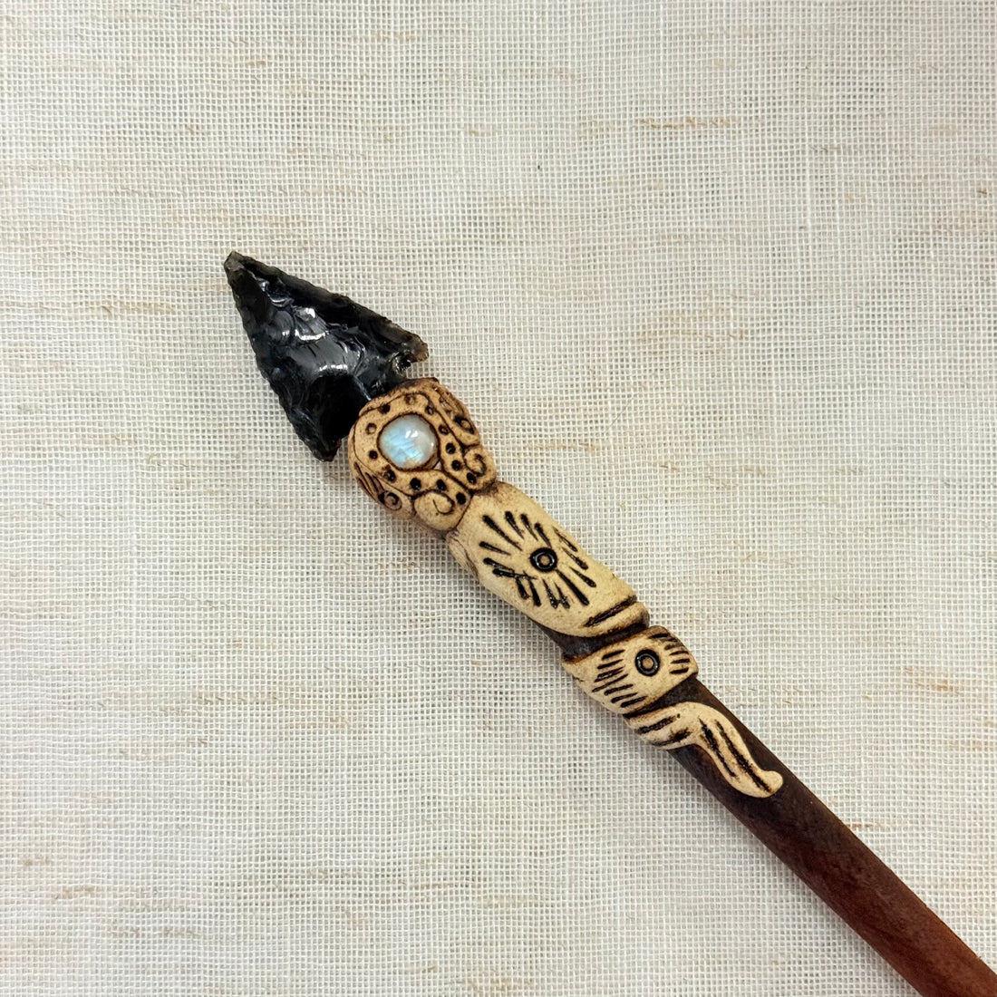 Black Obsidian Hair Stick