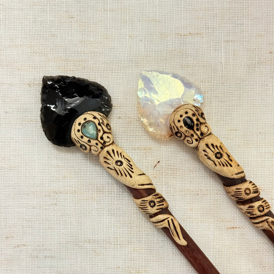 Black Obsidian Arrow Hair Stick