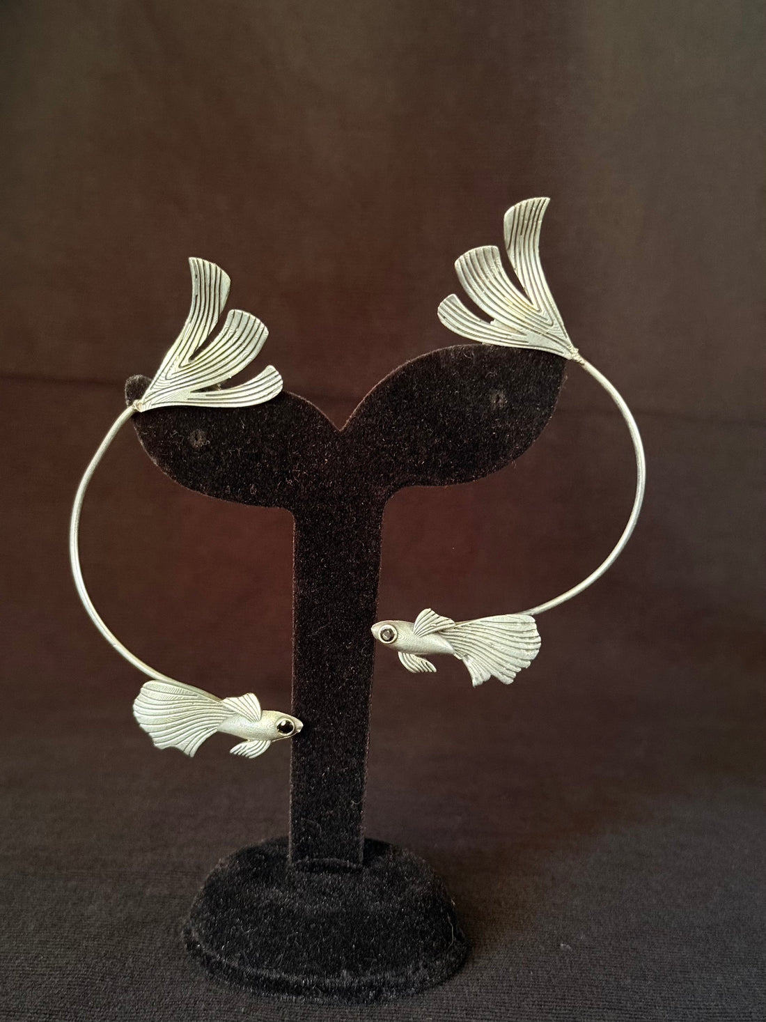 Twin Fish Hoop Earrings