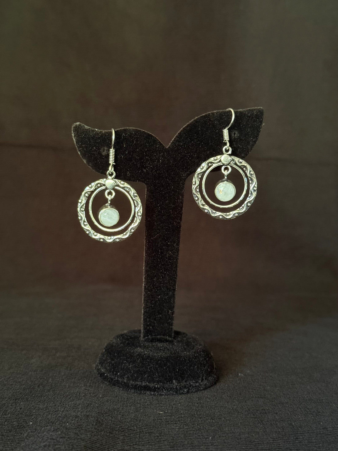 Orbit Stone Drop Earrings