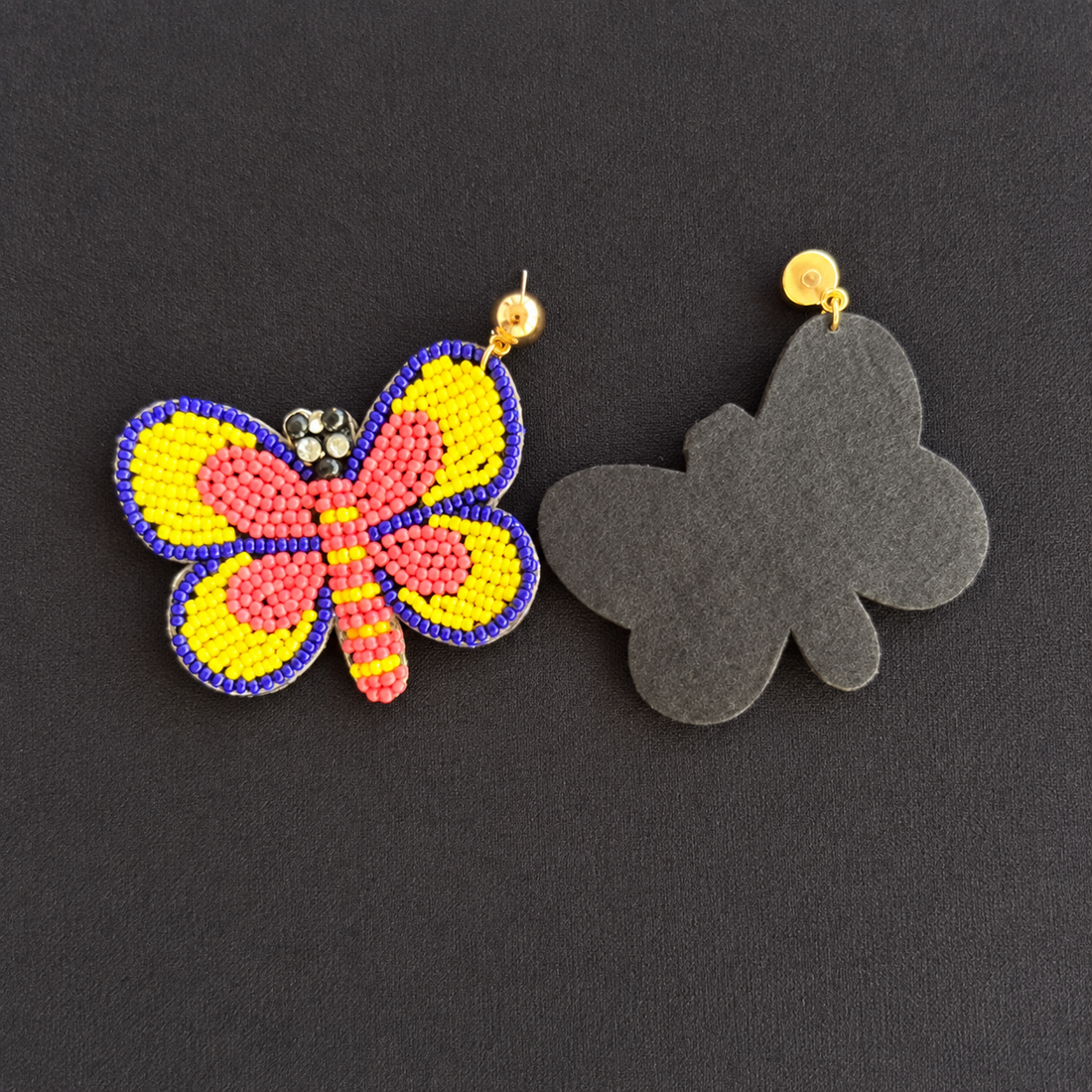 Butterfly Effect — Handmade Beaded Statement Earrings