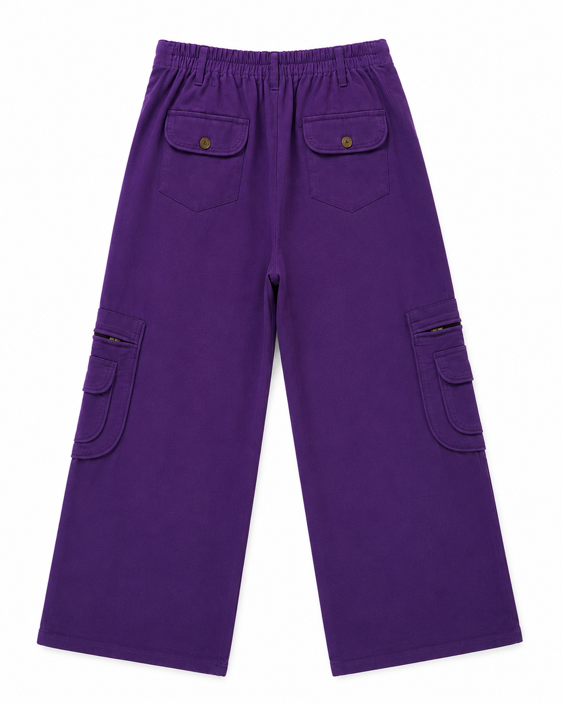 Wide-Leg Utility Cargo Pants