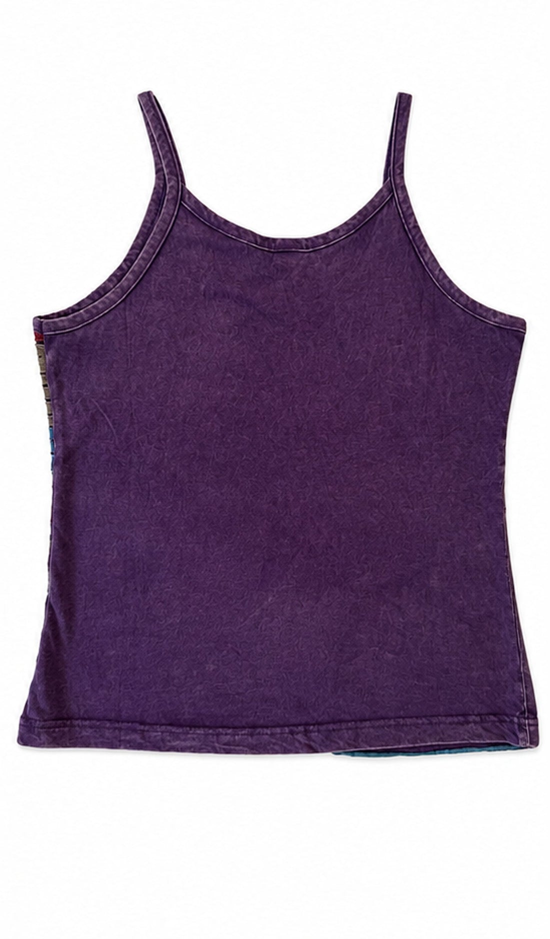 Purple Cutwork Appliqué Tank Top