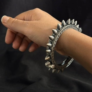 Large spike cuff bracelet